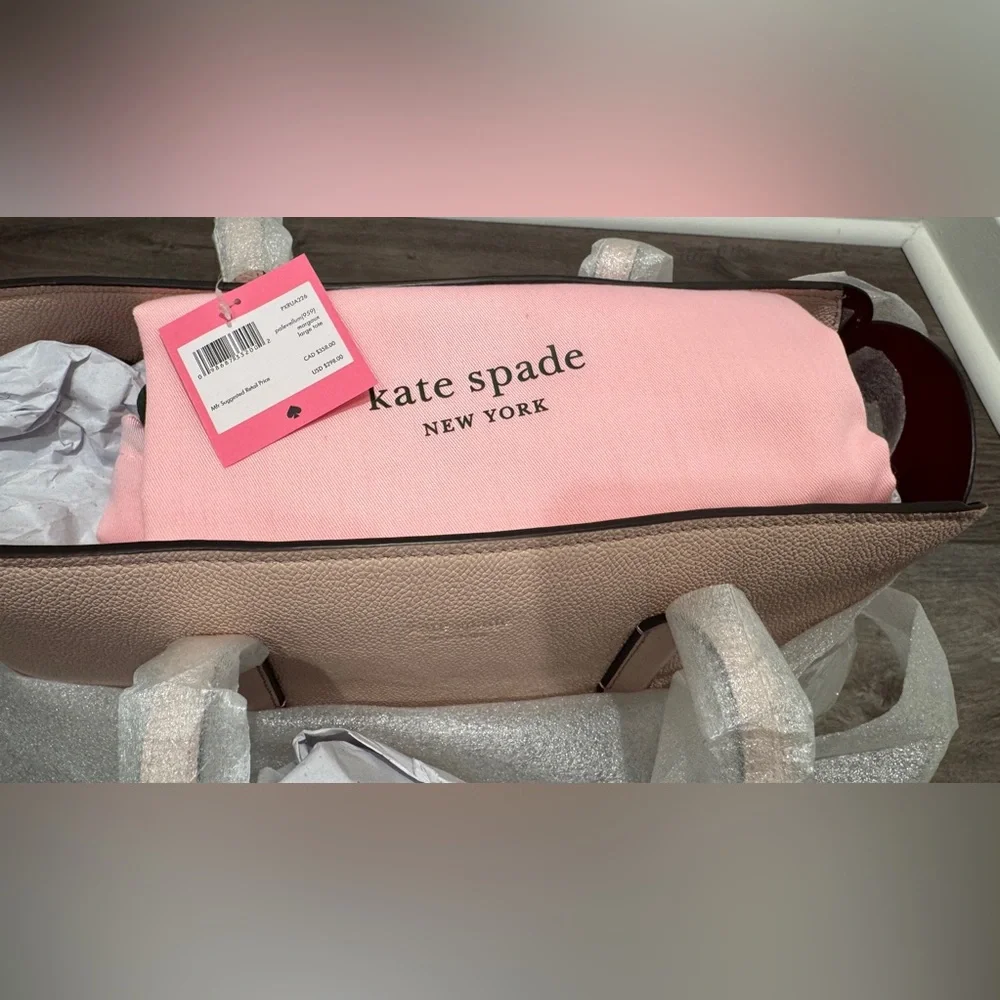 Kate Spade Margaux Large Tote, Pale Vellum (Pink) - Picture 4 of 16